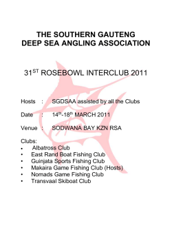 the southern gauteng deep sea angling association