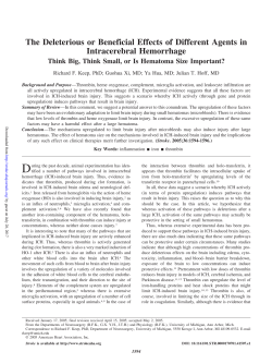 The Deleterious or Beneficial Effects of Different Agents in