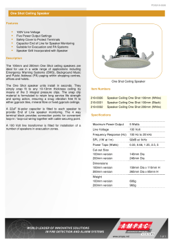 One Shot Ceiling Speaker