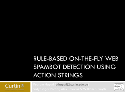 Rule-Based On-the-fly Web Spambot Detection Using Action Strings