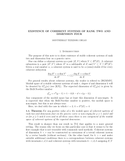 EXISTENCE OF COHERENT SYSTEMS OF RANK TWO AND