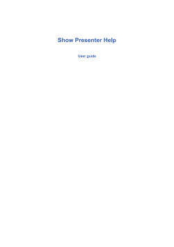 Show Presenter Help