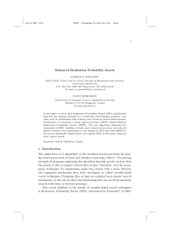 Enhanced Realization Probability Search 1. Introduction The alpha