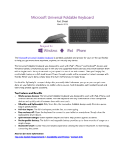 Universal Foldable Keyboard
