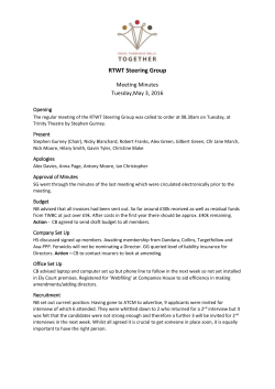Meeting Minutes - Royal Tunbridge Wells Together