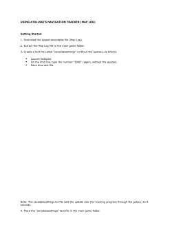 USING ATOLLSKI`S NAVIGATION TRACKER (MAP LOG)