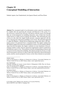 Conceptual Modelling of Interaction