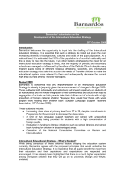 Barnardos` submission on the Development of the Intercultural