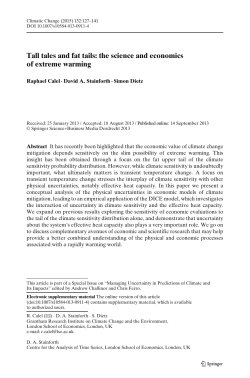 Tall tales and fat tails: the science and economics of extreme