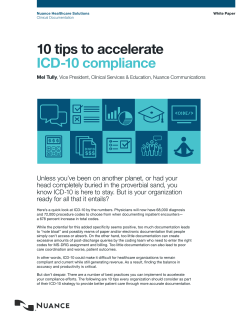 10 Tips to Accelerate ICD-10 Compliance White Paper