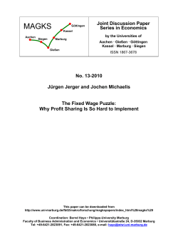 The Fixed Wage Puzzle - Philipps