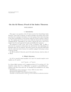 On the K-Theory Proof of the Index Theorem
