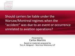 Article 17 of Montreal Convention