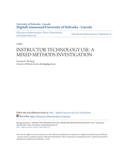 instructor technology use: a mixed methods investigation