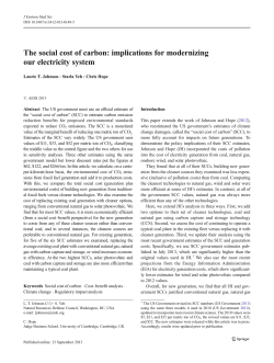 The Social Cost of Carbon
