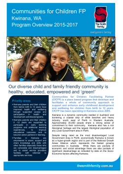 The National Partnerships Agreement on Low Socio Economic