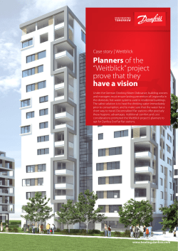 Planners of the &ldquo;Weitblick&rdquo; project prove that they have a vision