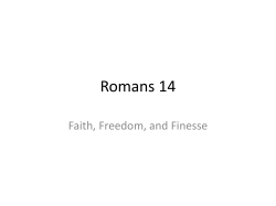 Romans 14 - Thurmans.com