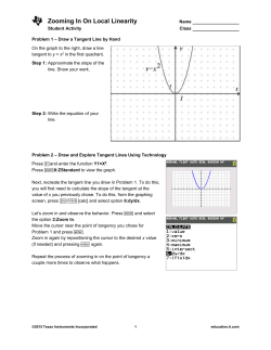 Activity overview - TI Education