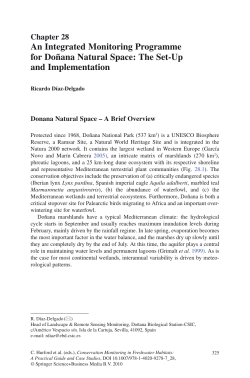 An Integrated Monitoring Programme for Do&ntilde;ana Natural Space