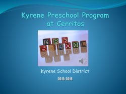 Kyrene Preschool Program