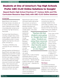 Students at One of America`s Top High Schools Prefer ABC