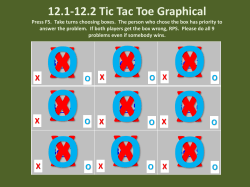PreC 12.20-12.1 Tic-Tac Toe Graphical level 2