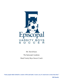 Head Varsity Boys Soccer Coach