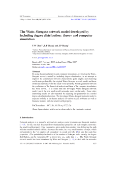 The Watts--Strogatz network model developed by including degree