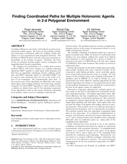 Finding Coordinated Paths for Multiple Holonomic Agents