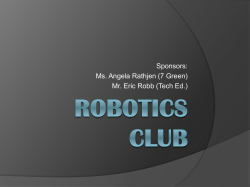 Robotics student meeting PP 2014