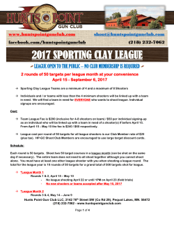 2017 sporting clay league