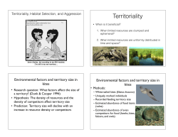 Territoriality