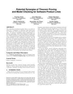 Potential Synergies of Theorem Proving and Model