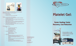 Platelet Gel Brochure - PerStat Medical Systems, Inc.