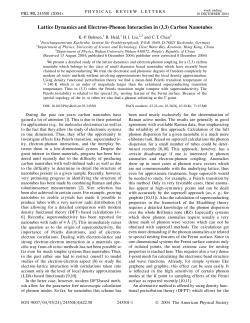 Lattice Dynamics and Electron-Phonon Interaction in (3,3) Carbon