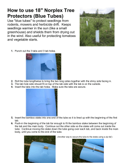 How to use 18" Norplex Tree Protectors (Blue Tubes)