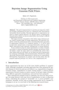 Bayesian Image Segmentation Using Gaussian Field Priors