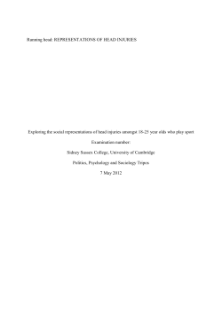 Exploring the social representations of head injuries among 18