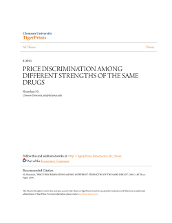 price discrimination among different strengths of the