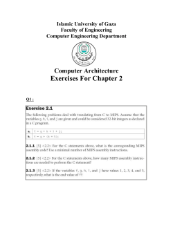 Islamic University of Gaza Faculty of Engineering Computer