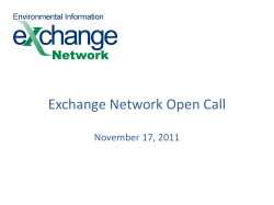 open by default - The Exchange Network
