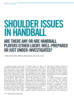 ARE THERE ANY OR ARE HANDBALL PLAYERS