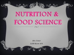 Nutrition and Food Science