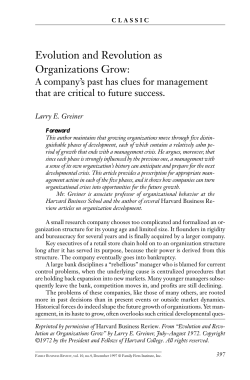 Evolution and Revolution