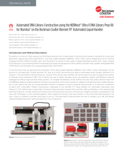 Automated DNA Library Construction Using the