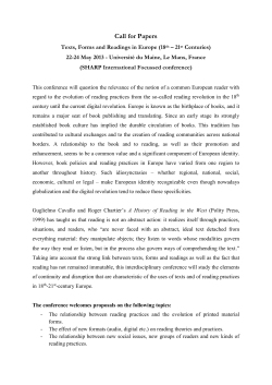 22-24 May 2013 - Universit&eacute; du Maine, Le Mans