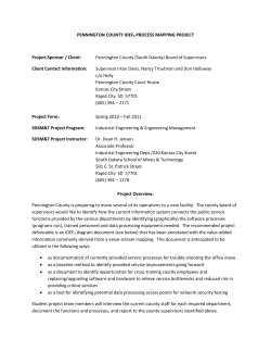 PENNINGTON COUNTY IDEF0 PROCESS MAPPING PROJECT