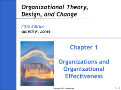 Organizational Theory, Design, and Change