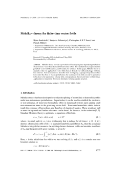 Melnikov theory for finite-time vector fields